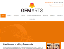Tablet Screenshot of gemarts.org
